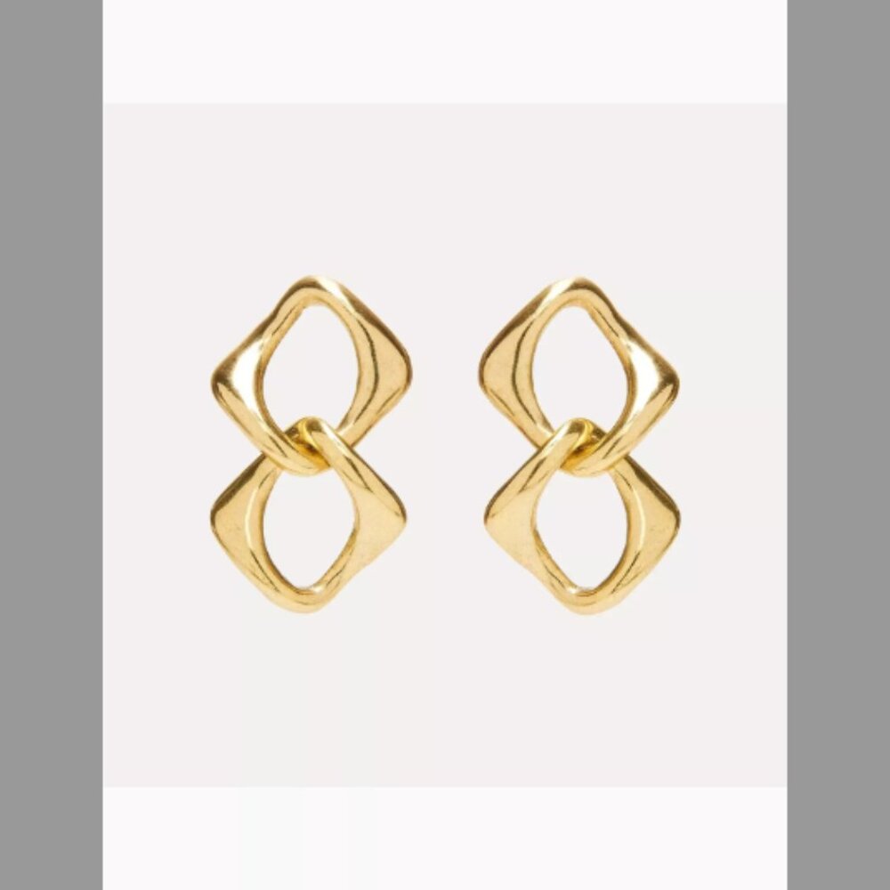 Oscar de la Renta Chain Link Earrings